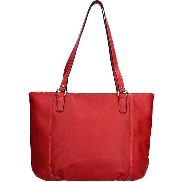 Elegantná dámska kožená kabelka Katana Apolena - červená 24847485