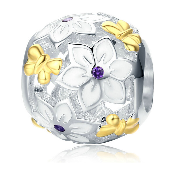 Emporial strieborný prívesok Lúka kvetov 24464441