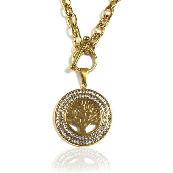 BEMI Design Dámsky náhrdelník z chirurgickej ocele strom života GOLD 10399691