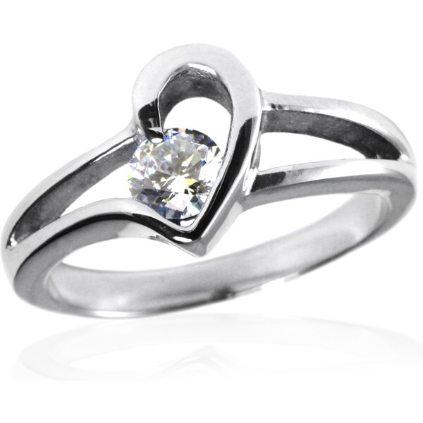 BEMI Design Dámsky prsteň so zirkónom z chirurgickej ocele S48110 10399716