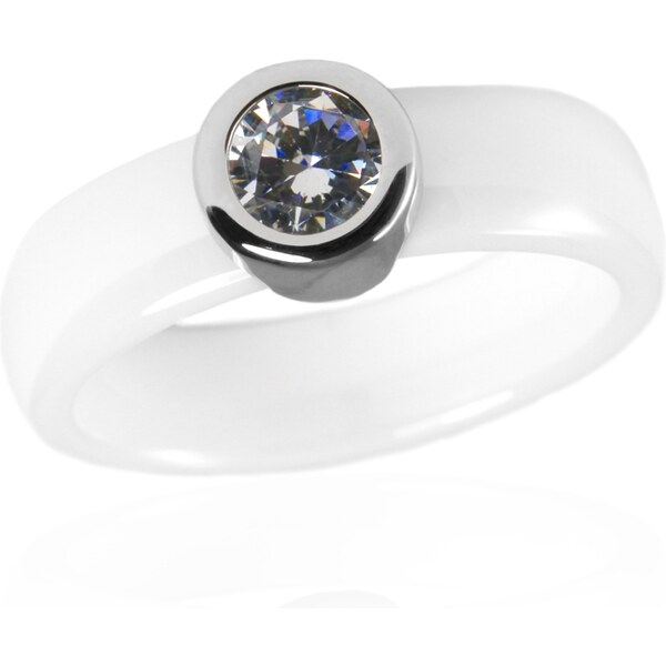 BEMI Design Dámsky keramický prsteň so zirkónom Viktorie S52120 20962770