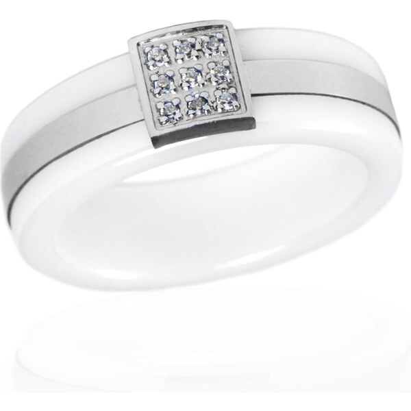 BEMI Design Dámsky keramický prsteň so zirkónom S53130 64877563