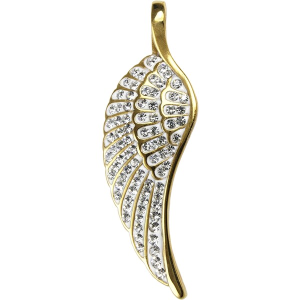 BEMI Design Dámsky prívesok krídlo gold so zirkónmi z chirurgickej 10399729