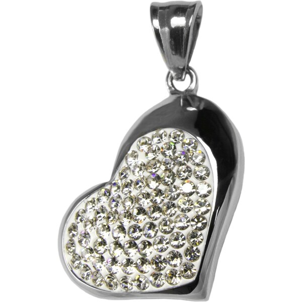 BEMI Design Dámsky prívesok srdce so zirkónmi z chirurgickej ocele 10399732
