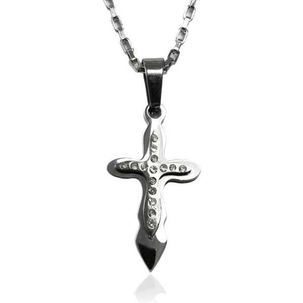 Dámsky náhrdelník z chirurgickej ocele - krížik S108070 10399767