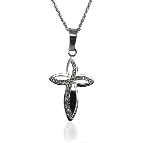 Dámsky náhrdelník z chirurgickej ocele - krížik S109070 10399768