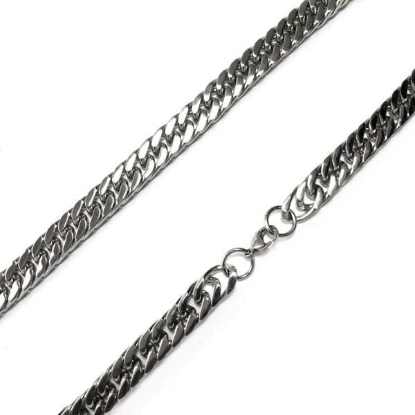 Pánsky masívne reťaz 1 cm z chirurgickej ocele S116130 37740232