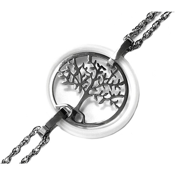 BEMI Design Dámsky náramok strom života z chirurgickej ocele KERAMIC 21385815