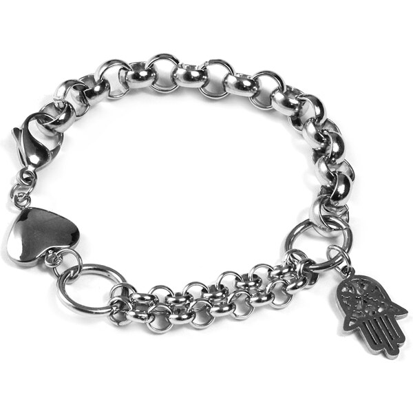 BEMI Design Dámsky náramok Hamsa z chirurgickej ocele S242080 10399886