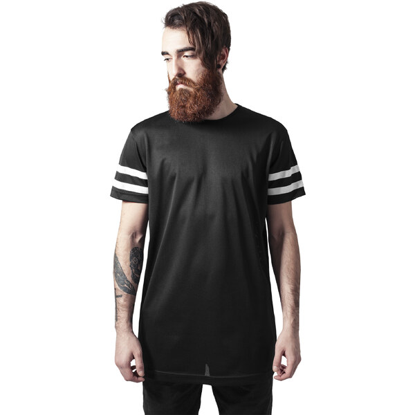 Urban Classics Stripe Mesh Tee blk/wht 52448850