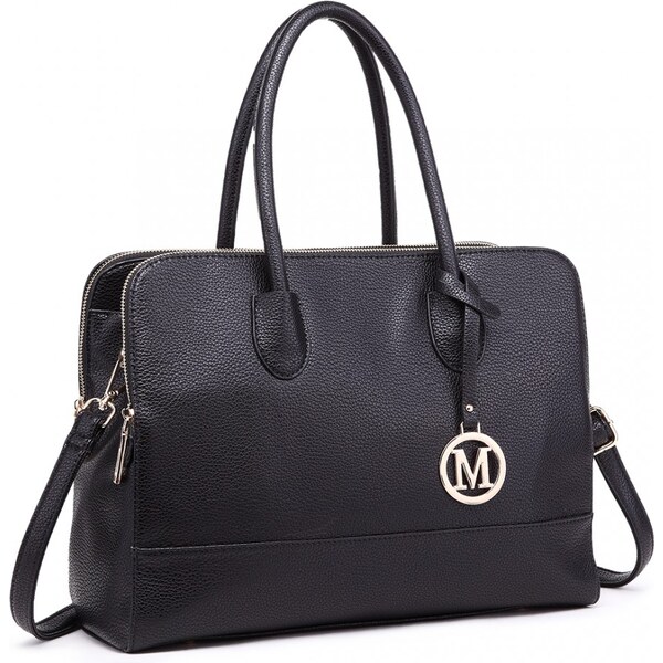 Miss Lulu Kabelka - Tote s trojitým predelením, čierna 46691265