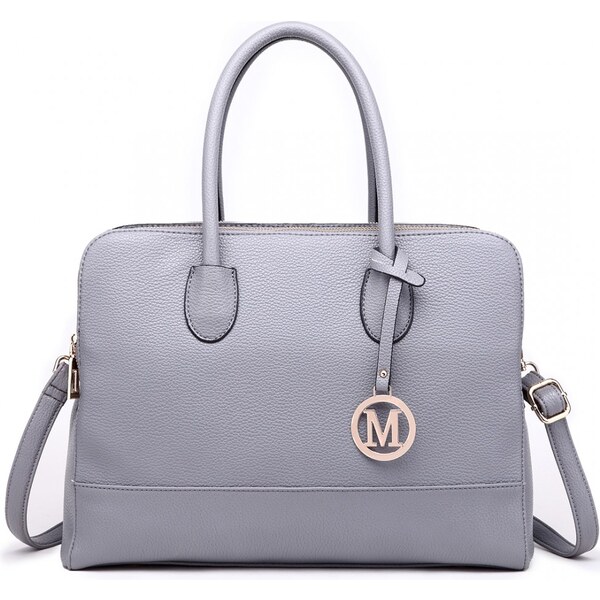 Konofactory Sivá objemná shopper kabelka s príveskom „Avery“ 60464702