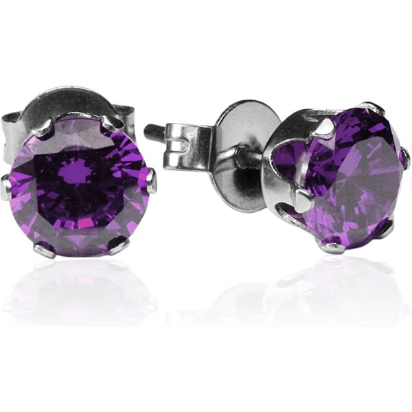 BEMI Design Náušnice s fialovými zirkónmi ⌀ 0,6 cm S273020 10399916