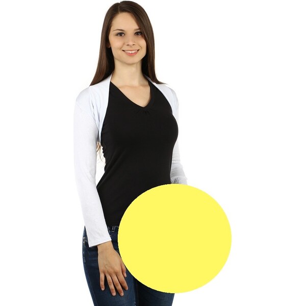 Glara Spoločenské jednofarebné bolerko na šaty 39624412