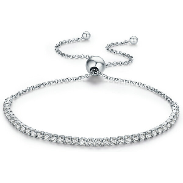 Emporial strieborný náramok Trblietavá elegancia SCB029 24464510