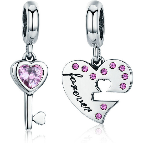 Emporial strieborný prívesok 2v1 Kľúč k môjmu srdcu 24464392