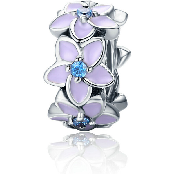 Emporial strieborný prívesok Spacer Pole nezábudiek 24464486