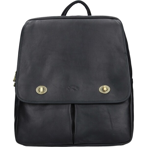 Elegantný dámsky kožený batoh Katana Petra - čierna 24847482