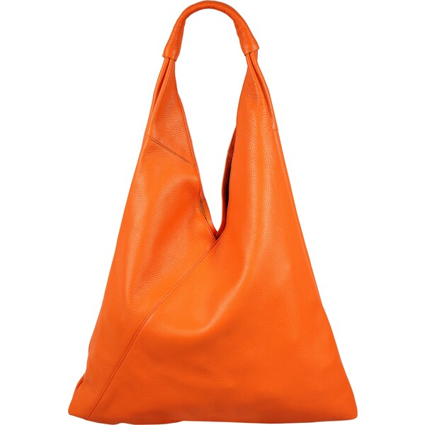 Oranžová kožená talianska kabelka Alma Arancione NovaKabelka.sk 5351005