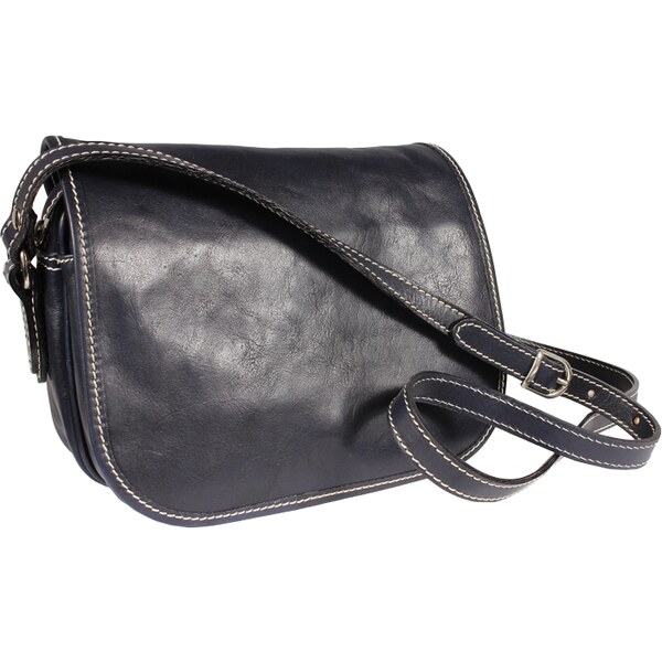 Modrá kožená talianska kabelka Floriano Blu NovaKabelka.sk 5395488