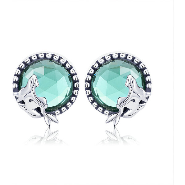 Emporial strieborné náušnice Morská víla SCE383 28186842