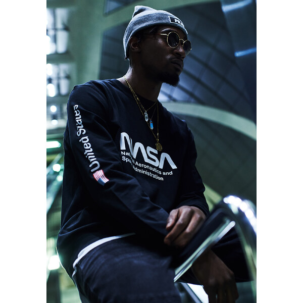 Mister Tee NASA U.S. Crewneck Black 50670243