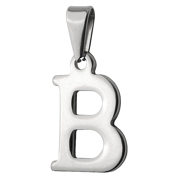 BM Jewellery Prívesok písmeno B z chirurgickej ocele S397015 20962784