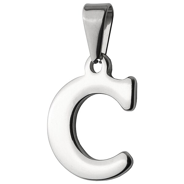 BM Jewellery Prívesok písmeno C z chirurgickej ocele S398015 20962785