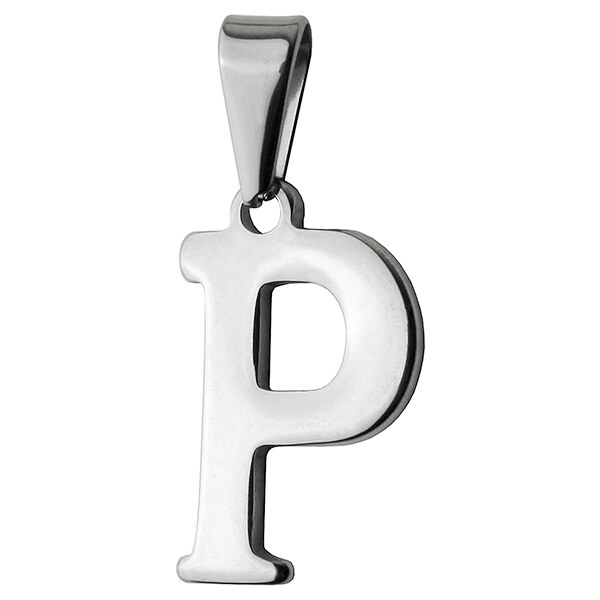 BM Jewellery Prívesok písmeno P z chirurgickej ocele S411015 20962798