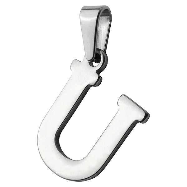 BM Jewellery Prívesok písmeno U z chirurgickej ocele S414015 20962801