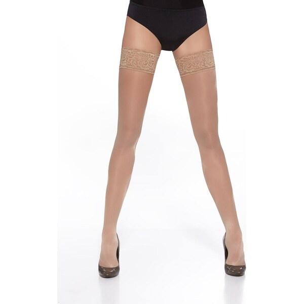 BAS BLEU Dámske samodržiace pančuchy VIVIEN 40 DEN BasBleu 62675038