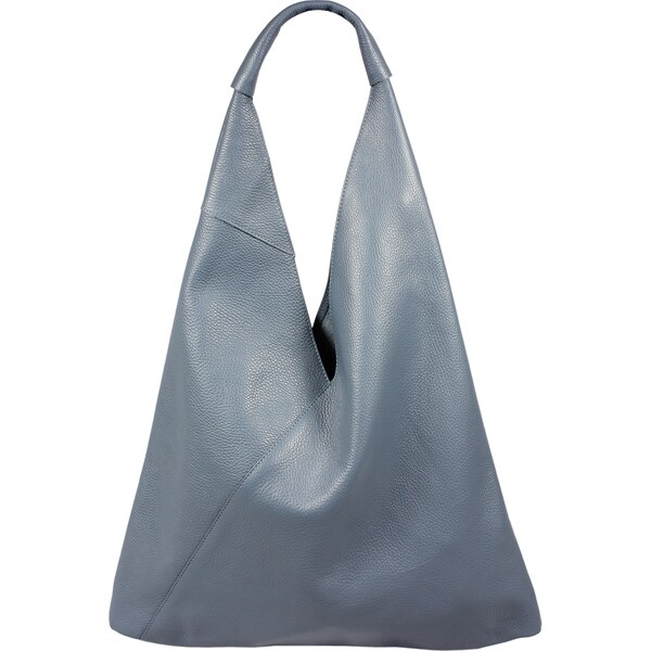 Modrá kožená talianska kabelka Alma Blu Chiaro NovaKabelka.sk 5681147