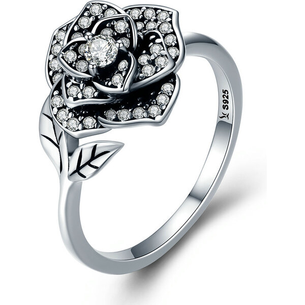 Emporial strieborný prsteň Krásna ruža 29017642