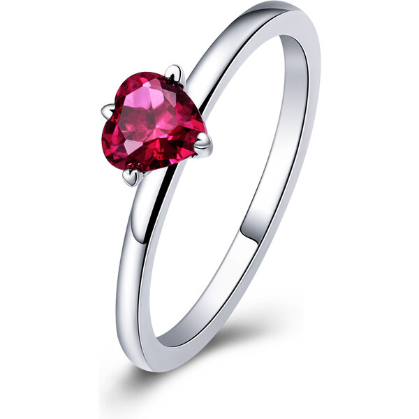 Emporial strieborný prsteň Čerešnovo červený poklad 31337433