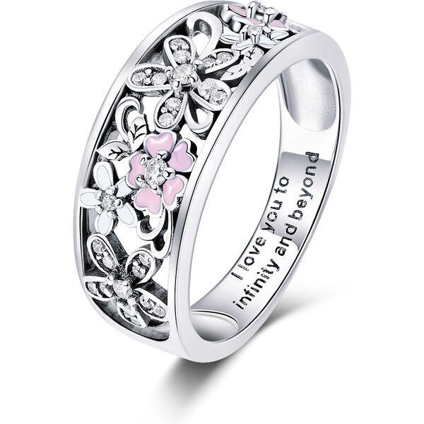 Emporial strieborný prsteň Lúka milovaných kvetov 28671449