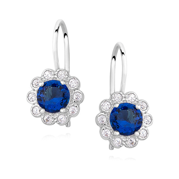 Olivie Detské strieborné náušnice BLUE 1633 14270939