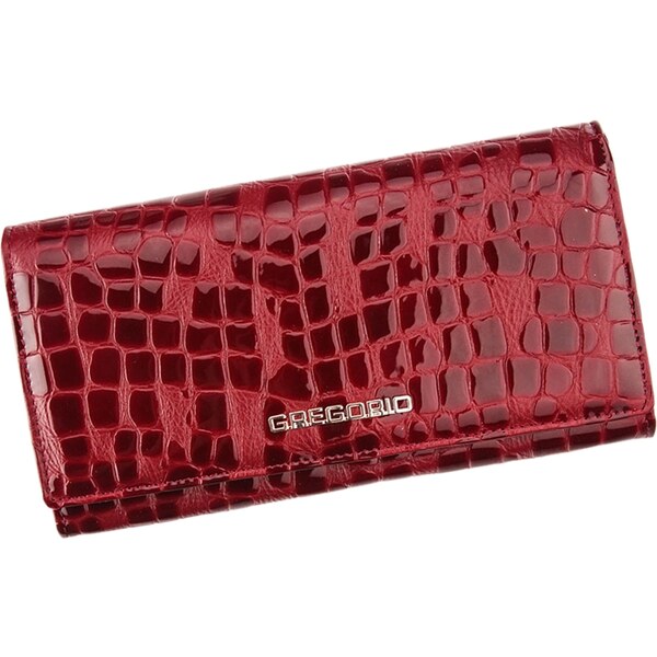 Gregorio Kožená tmavo červená dámska peňaženka v darčekovej krabičke 21229523