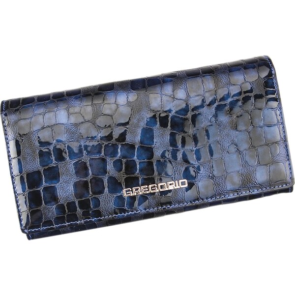 Gregorio Kožená modrá dámska peňaženka v darčekovej krabičke 21229524