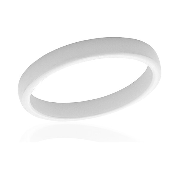 BM Jewellery Dámsky biely keramický prsteň S433050 20962809