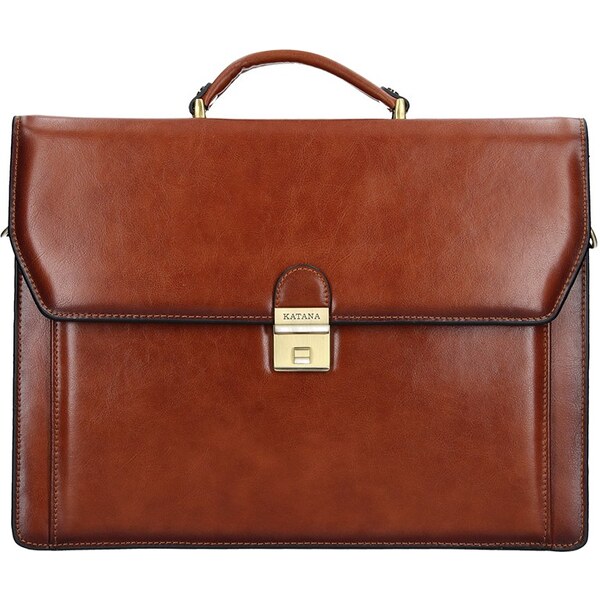 Pánska kožená aktovka Katana Paris - hnedá 11531870
