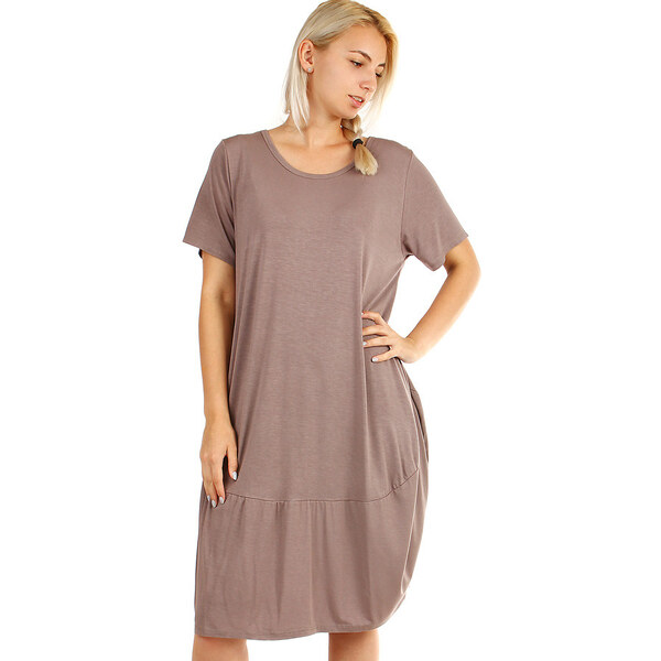 Glara Voľné plážové jednofarebné šaty 8396779