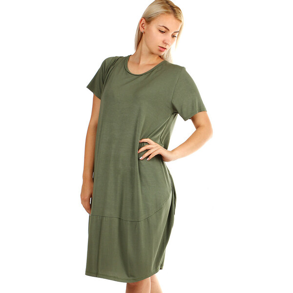 Glara Voľné plážové jednofarebné šaty 9281883