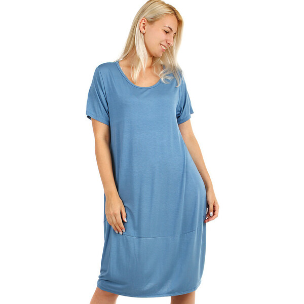 Glara Voľné plážové jednofarebné šaty 8396781