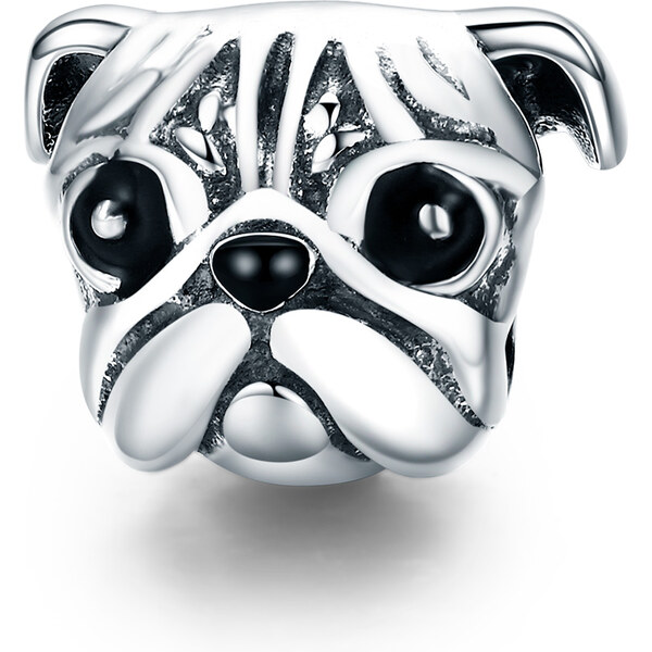 Emporial strieborný prívesok psík Mopsík 24464459