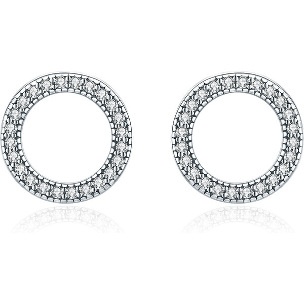 Emporial strieborné náušnice Trblietavá elegancia SCE417 28183411