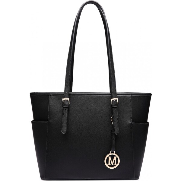 Miss Lulu Kabelka - elegantná s nastaviteľnými uškami, čierna 46690817