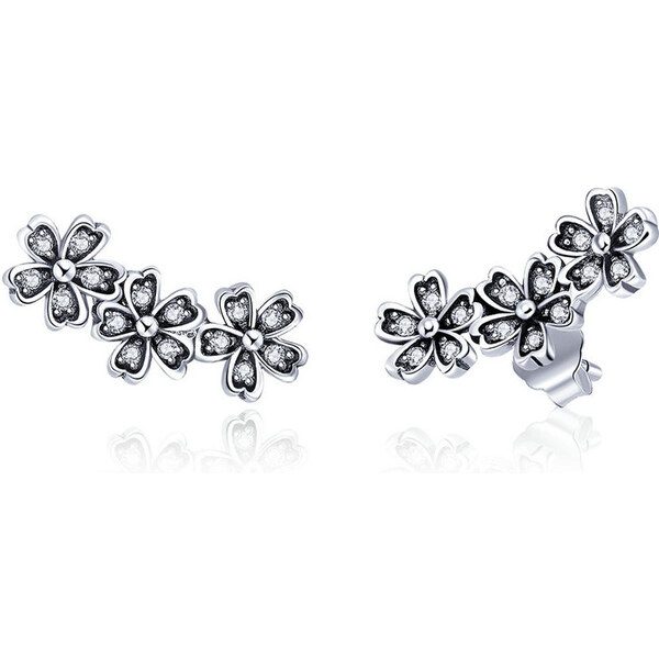 Emporial strieboné náušnice Oslnivé prvosienky SCE419 28183255