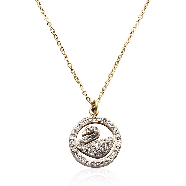 BM Jewellery Dámsky retiazka s labuťou - gold S449100 10400084