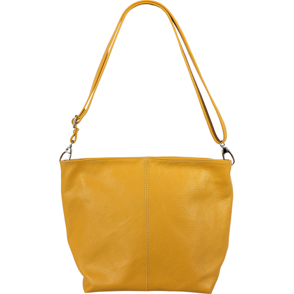 Žltá kožená talianska crossbody kabelka Prisca Gialla NovaKabelka.sk 21345608