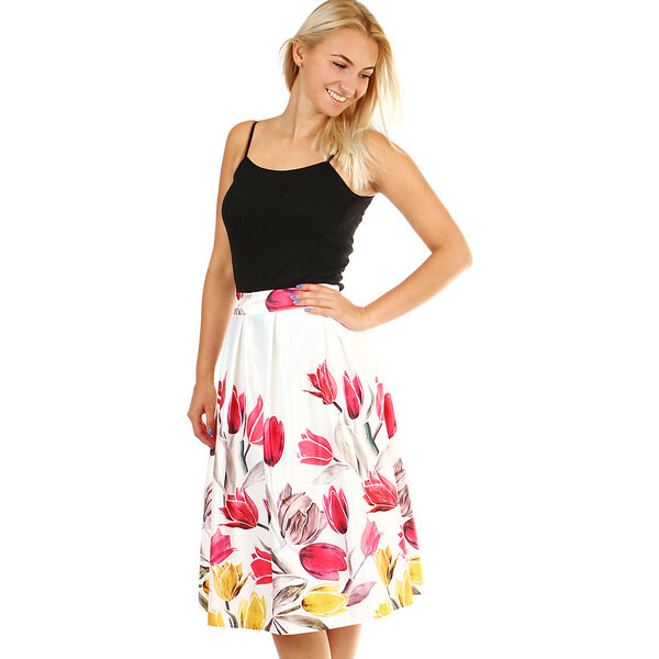 Glara Dámska áčková kvetovaná sukňa 28429065